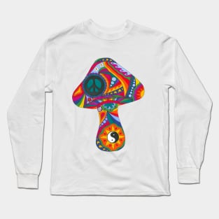 Psychedelic Mushroom Long Sleeve T-Shirt